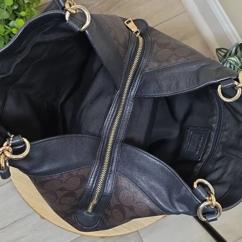 Coach Lexy Shoulder Bag with Rivets + Matching Wallet